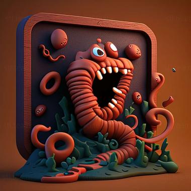 3D model Worms 4 game (STL)